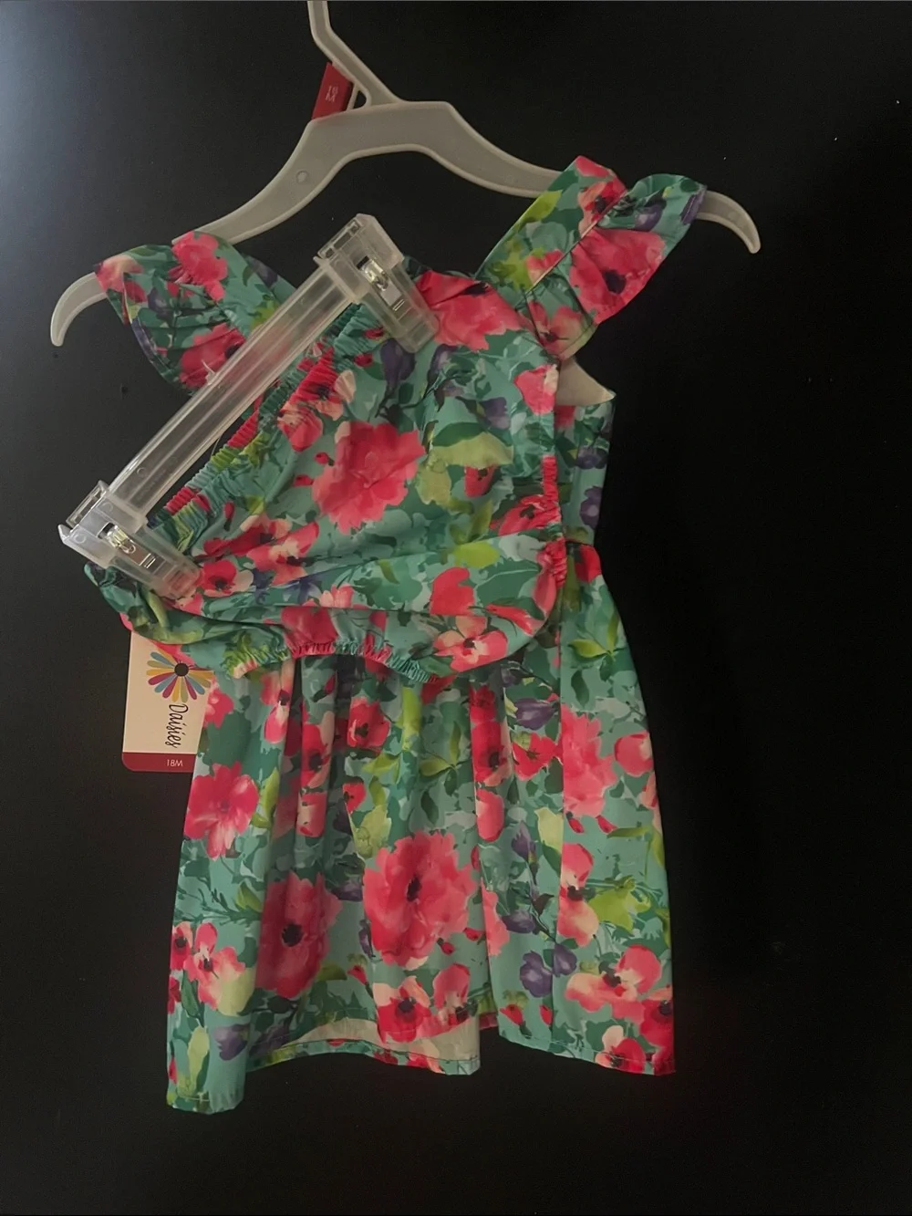 Four Kids 18M Pink Gingham & Floral Dresses